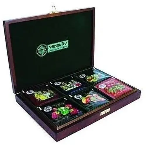 Набір чорного чаю Mlesna Колекція знавця 6 видів в пакетиках дерев'яна коробка 60 г - фото 1