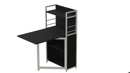 Стол книга с этажеркой Практик 1 Ferrum-decor 1200x640x990 Белый металл ДСП Сосна Кембра 16 мм (FRD-104620) - фото 5