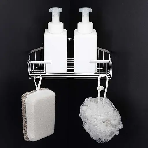 Полка угловая Frap 240x55мм F335 2/40, Хром - фото 3