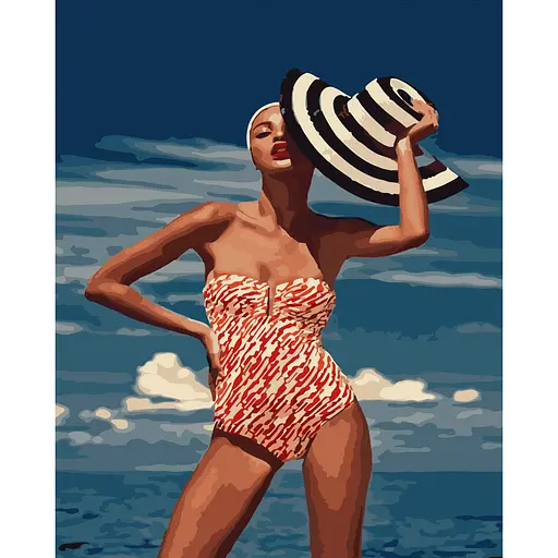 Картина по номерам Strateg ПРЕМИУМ Ретро модель размером 40х50 см (GS502) 4823113844240 - фото 1