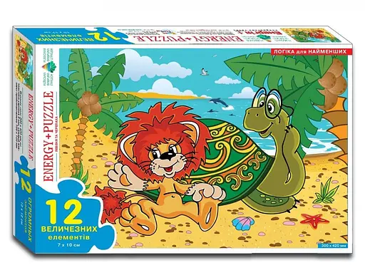 Дитячі пазли Левеня і Черепаха 82 197 на 12 деталей