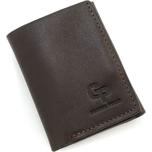 Жіночий шкіряний гаманець Grande Pelle 8х10х2 см acs0029356 - фото 1