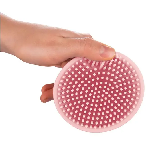 Силіконова губка для купання Canpol babies рожева (9/115_pin) - фото 5