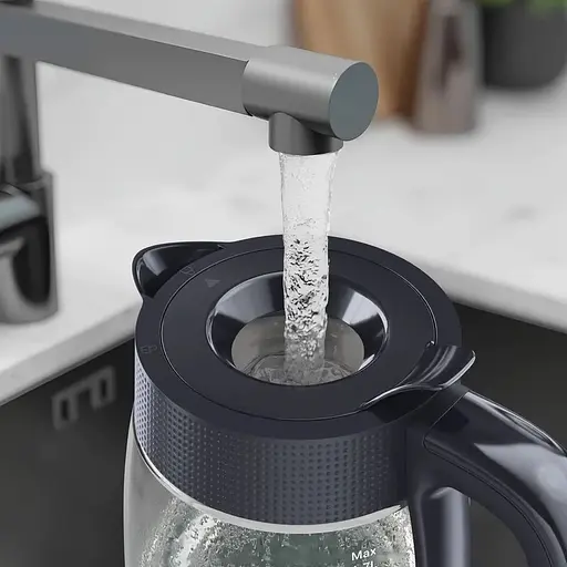 Электрочайник Tefal Morning Glass Kettle черный 1.7л (KO2G08E0) - фото 6