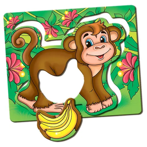 Детская настольная игра Кто что ест? 81138, 12 животных - фото 4