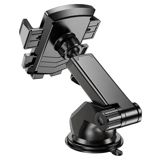 Автотримач для телефона HOCO CA83 David one-button center console car holder Black - фото 3