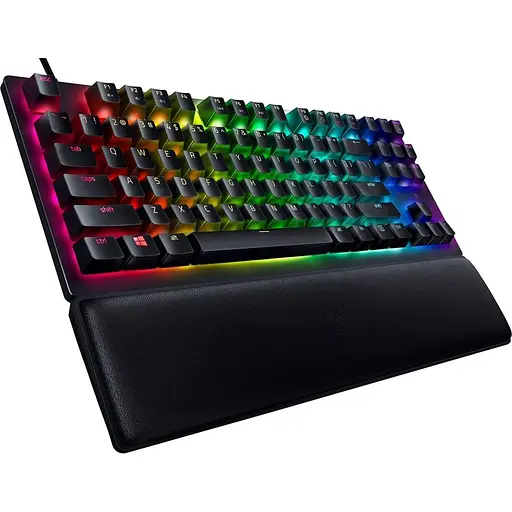 Клавіатура Razer Huntsman V2 TKL Purple Clicky Optical Switch USB Black (RZ03-03941400-R3R1) - фото 2