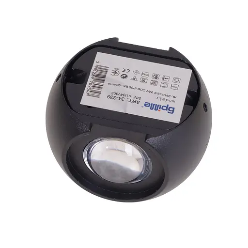 Подсветка Brille LED фасадная IP65 AL-294/2х3W COB BK - фото 6