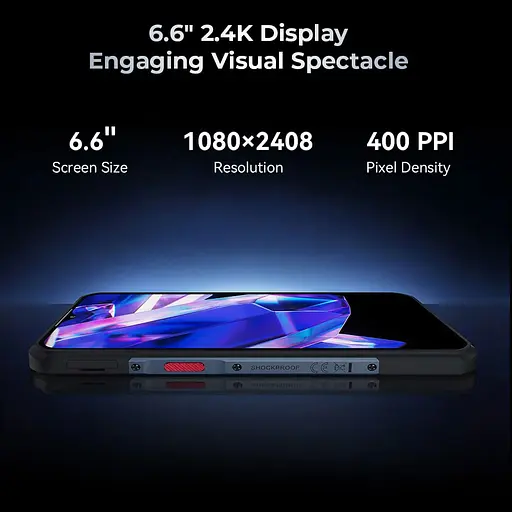 Смартфон Oulitel WP35 5G 66" FHD+ /8GB+256GB/ MTK6100+ /11000mAh /64+32Мп/ IP69K /NFC Grey - фото 8