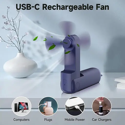 Ручной мини-вентилятор USB - фото 2