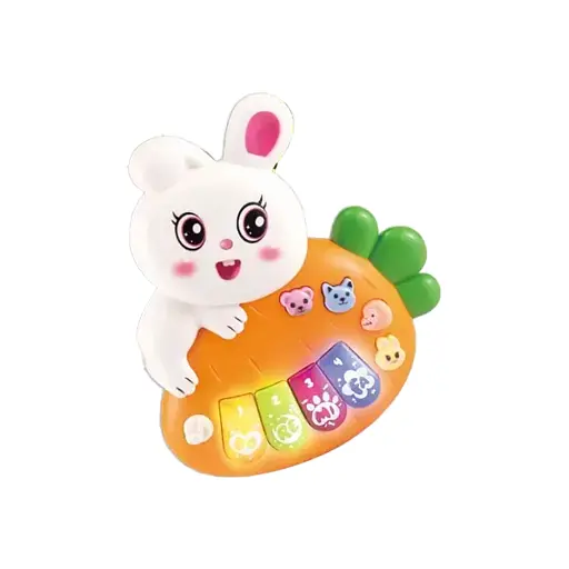 Пианино Зайка WToys, озвученная на украинском языке, интерактивная (в ассортименте)