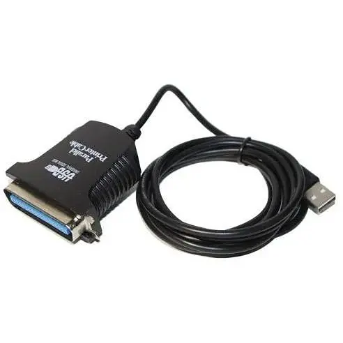 Адаптер Usb Dynamode, черный, Usb 2.0 - LPT, 1.8 м, чипсет CH340 - фото 1