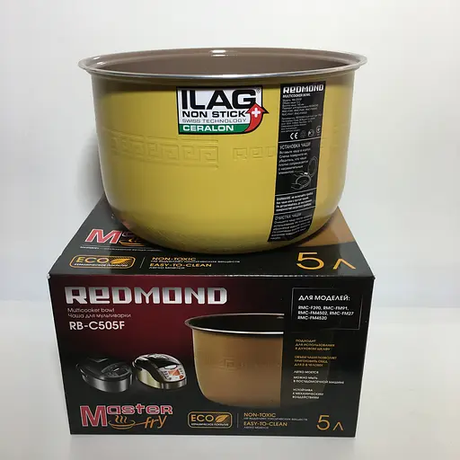 Чаша с керамическим покрытием для мультиварки Redmond FM4502, FM4520, FM230, RMK-M451, RMK-M452, FM91 RB-C505F - фото 2