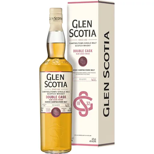 Віскі Glen Scotia Double Cask Rum Finish Single Malt Scotch Whisky 46% 0.7 л у подарунковій упаковці