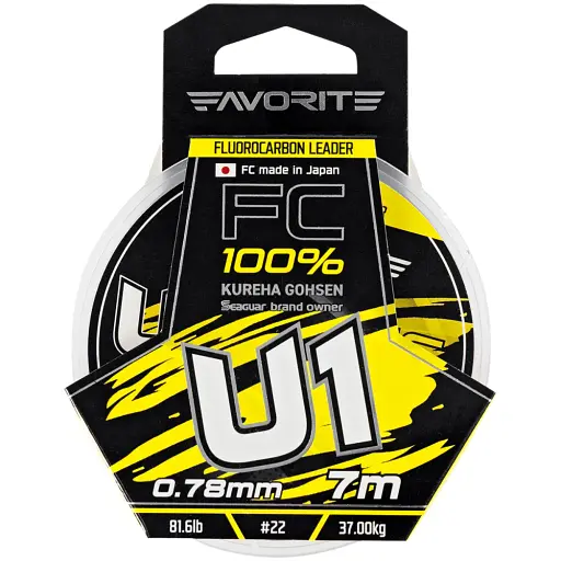 Флюорокарбон Favorite U1 FC 7 м 22/0.78 мм 81.6 lb/37.0 кг - фото 2
