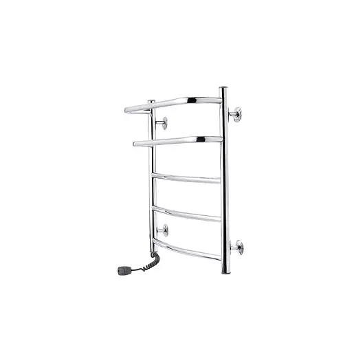 Полотенцесушитель электрический Kroner Каскад дуга ДКД01EL 600x500/5 EL CV017223, Хром, Левое - фото 2