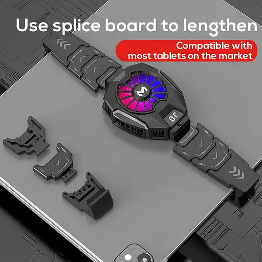 Кулер з екраном активне охолодження для планшета Memo DL05 шириною до 215 мм Black (18522) - фото 8