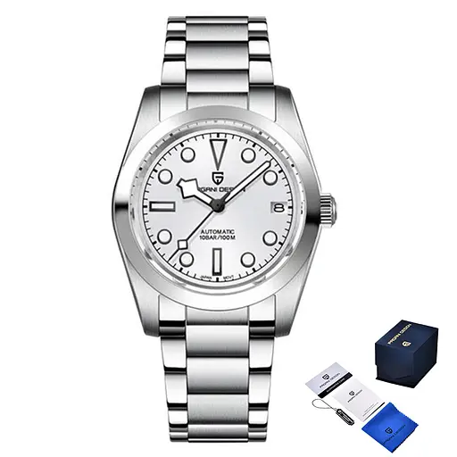 Годинник наручний чоловічий PD-1716 Срібний-Білий Pagani Design acs0031113 - фото 1