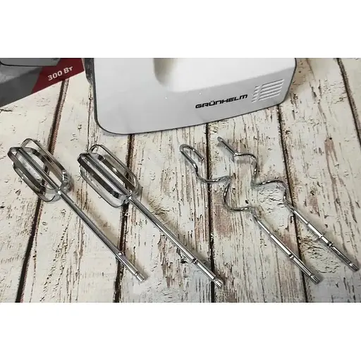 Ручний міксер Grunhelm GRM 617 300 Вт з насадками для замішування крутого тіста - фото 5