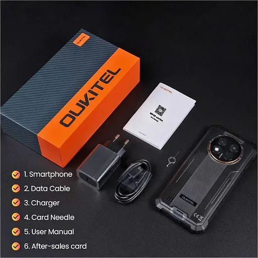 Смартфон Oulitel WP28E 4/64GB Black - фото 5
