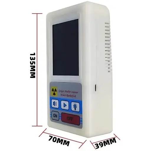 Радіаційний дозиметр ZGKPDQ BR-6 радіометр професійний лічильник Гейгера білий - фото 4