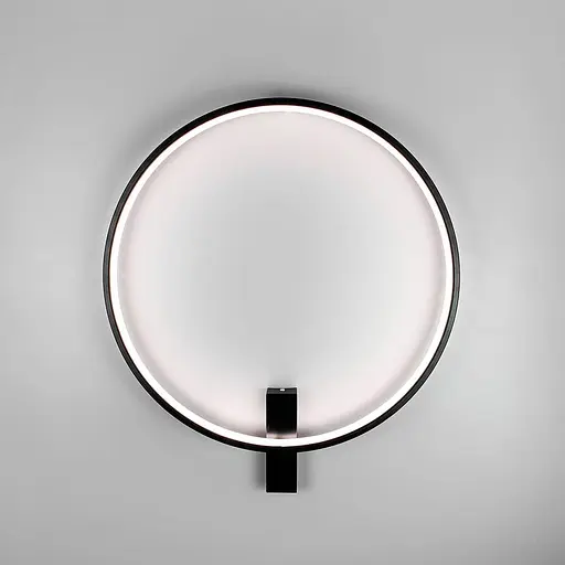 Бра GUARD у формі світлового кола Ø 60 см Line F Арт. WB15-600 BK - фото 7