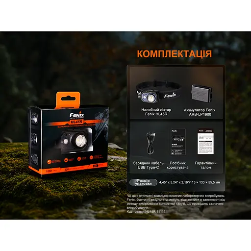 Фонарь налобный Fenix ​​HL45R LED с бесконтактным датчиком - фото 19