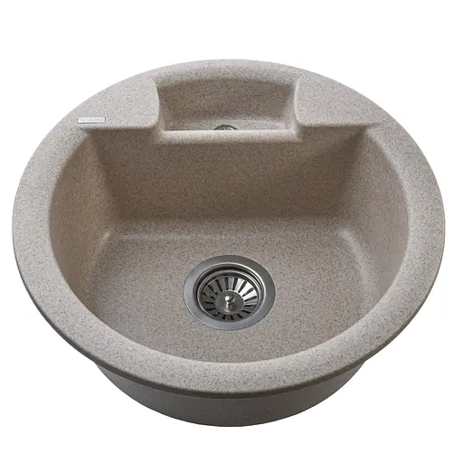 Гранитная мойка Globus Lux Guron миндаль 480 мм А0008, Терра - фото 2