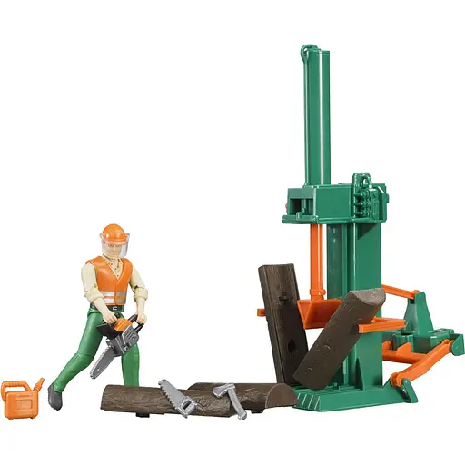 Уцінка. Фігурка робочого лісу Bruder з аксесуарами (62650) - фото 1