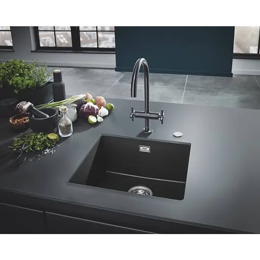 Кухонна мийка Grohe Sink K700 Undermount 31653AP0, Чорний - фото 4
