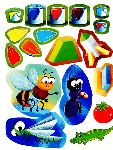 Читання з наліпками. Кольорові історії - фото 10