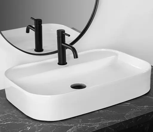 Умивальник Rea Verona white накладний REA-U3325, Білий - фото 2