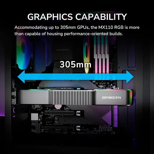 Корпус Cougar MX110 Uniface RGB Black (MX110 RGB) - фото 13