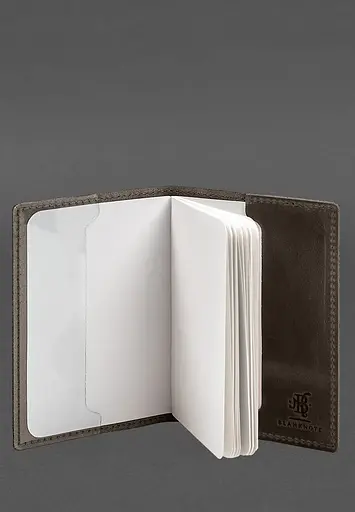 Кожаная обложка для военного билета 7.3 темно-коричневый Crazy Horse - фото 7