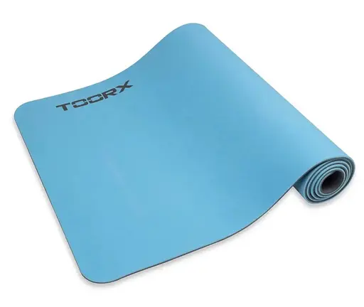Коврик спортивный Toorx Yoga Professional TPE 183 х 60 х 0,6 см для йоги и фитнеса Azzurro/Antracite (MAT-183) - фото 2