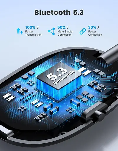 Приймач Glangeh Bluetooth 5.3 для телевізора, бездротовий адаптер Aux Bluetooth 2-в-1 для AirPods/навушників, подвійне підключення - фото 6