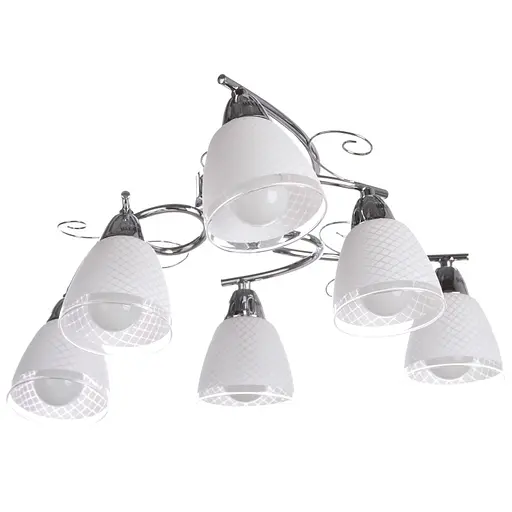 Люстра потолочная Brille классическая E14 40W CH (HTL-161C/6)