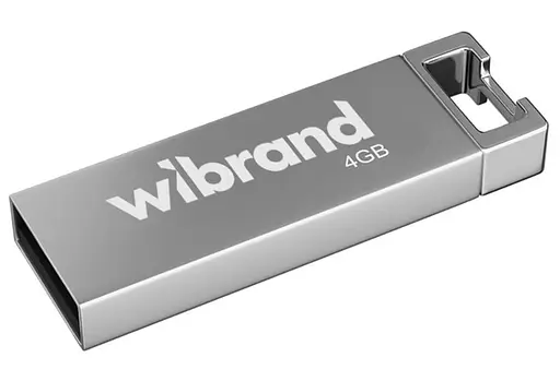 Flash Wibrand USB 2.0 Chameleon 4Gb Silver - фото 1
