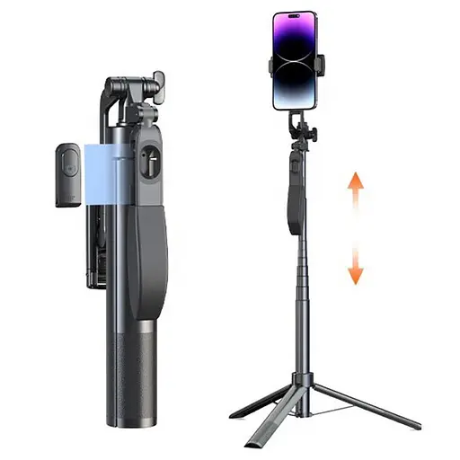 Штатив-тренога Adyss A55P с пультом 1.7 m черный - фото 9