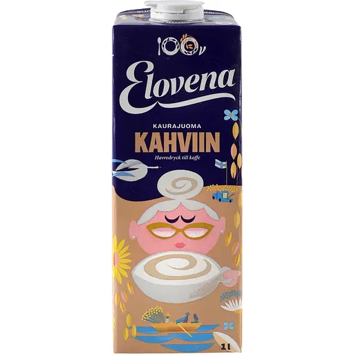 Овсяное молоко Barista для кофе Elovena без глютена, без лактозы 1 л - фото 1