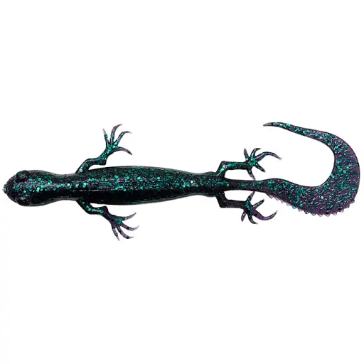 Силикон Savage Gear 3D Lizard 100 мм 5.5g Green Pumpkin Purple (6 шт/уп)