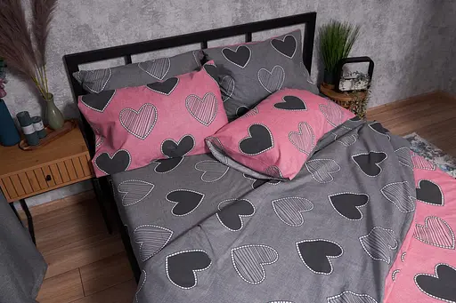 Пододеяльник Moon&Star Бязь Gold Люкс Love Полуторный 143x210 см - фото 4