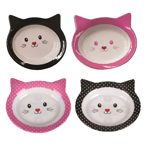 Миска для котів TatraPet пластикова в асортименті 250 мл 16 см