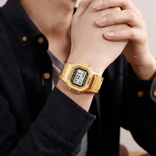 Наручний годинник чоловічий 1456GD Gold Skmei acs0030728 - фото 5