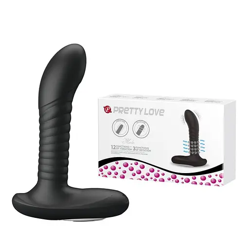 Стимулятор простати Pretty Love Prostate Massager, 15.9 см (чорний) - фото 6