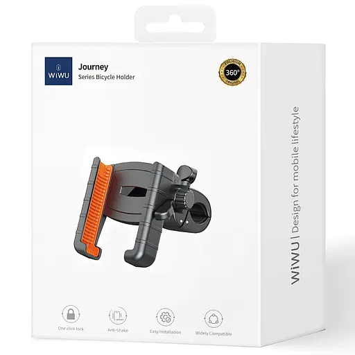 Вело- Мото-держатель WIWU Wi-ZC002 Journey Series Black - фото 5