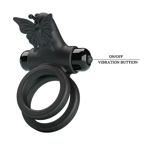 Эрекционное кольцо Pretty Love Passionate Ring IX 8.6 см черный - фото 6