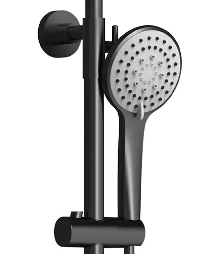 Душова система Dusel Lacio Black Matt (231355000), Чорний матовий - фото 4