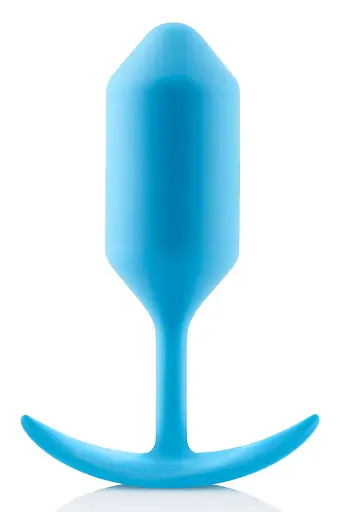 Анальна пробка B-Vibe Snug Plug 3, 12.7 см (блакитний)