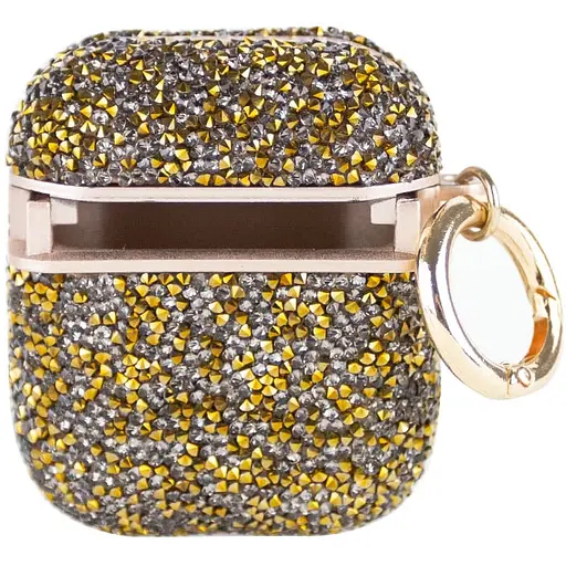 TPU чохол Bling World Rock Diamond для навушників AirPods 1/2 Золотий - фото 2